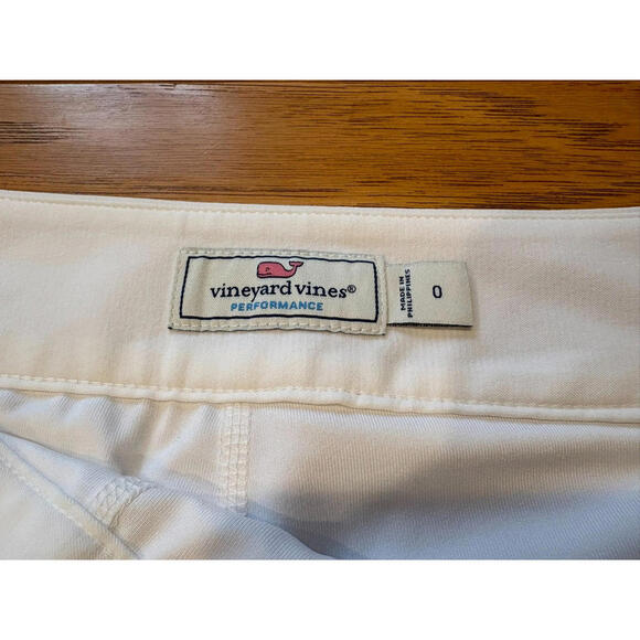 Vineyard Vines Performance Scallop Skort Sz 0 Athletic Skirt White Golf Tennis - Picture 6 of 9